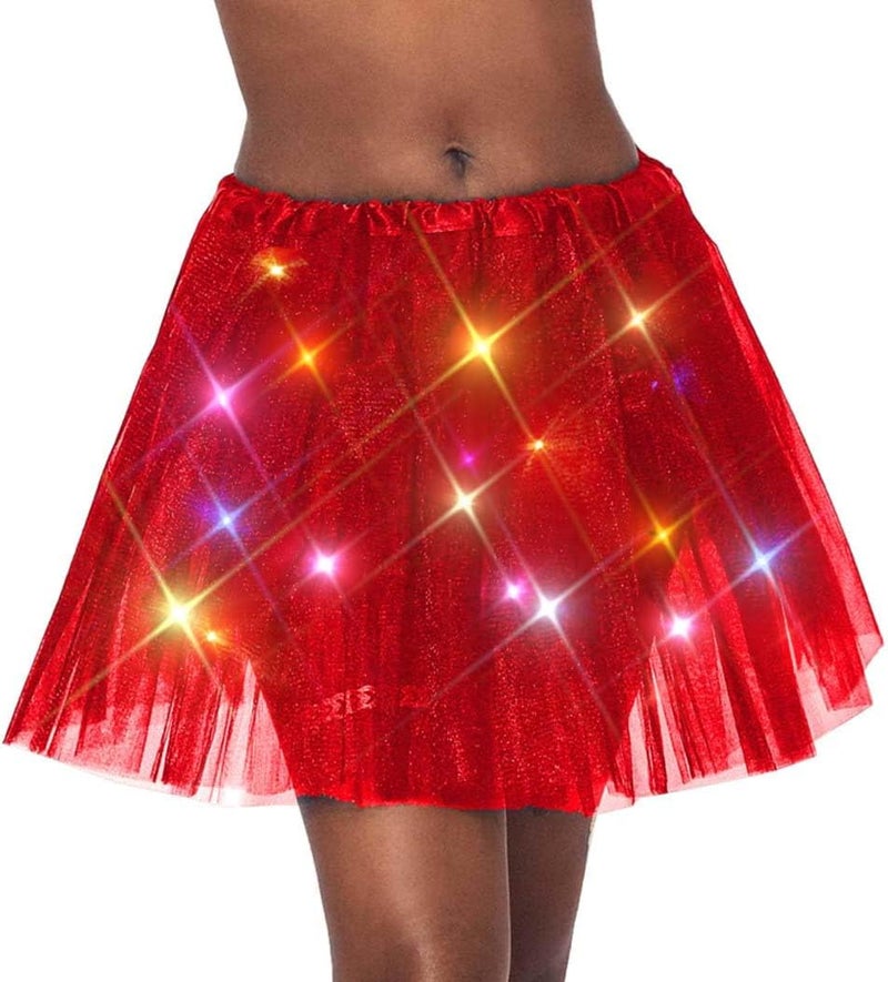 TWINKLEDE Light Up Tutu Skirt Led Tulle Tutus Glow Running Dance Costume Skirts for Women - Image 2